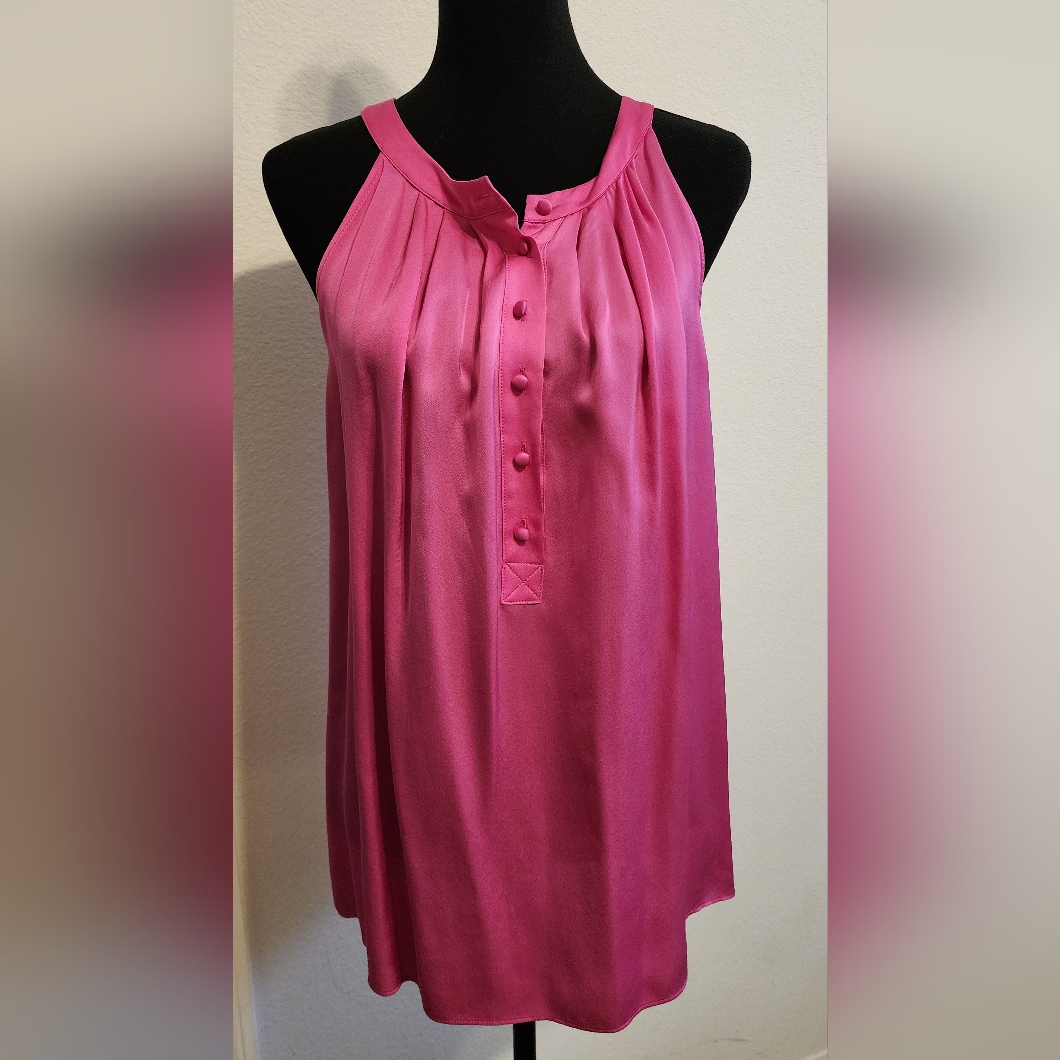 Theory Pink Sleeveless Women's Blouse - L